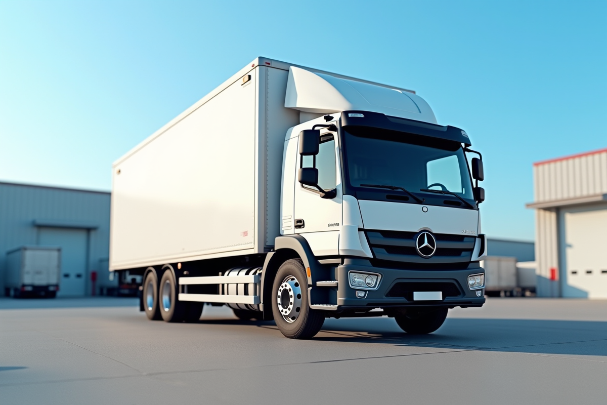 Camion de livraison 19 tonnes d'occasion en extérieur