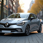 Renault Clio 3 Phase 2 en ville en journée