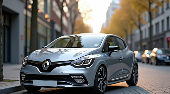 Renault Clio 3 Phase 2 en ville en journée