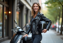 125 idéale pour femme : comment choisir la meilleure ? Femme en moto et scooter en ville