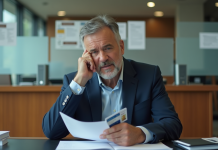 Retrait de permis de conduire : Les principaux cas à connaître. Quels sont-ils ? Homme d'âge moyen en costume dans un bureau administratif