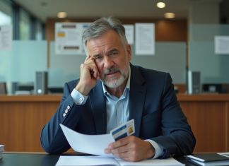 Retrait de permis de conduire : Les principaux cas à connaître. Quels sont-ils ? Homme d'âge moyen en costume dans un bureau administratif