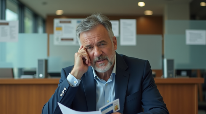 Retrait de permis de conduire : Les principaux cas à connaître. Quels sont-ils ? Homme d'âge moyen en costume dans un bureau administratif