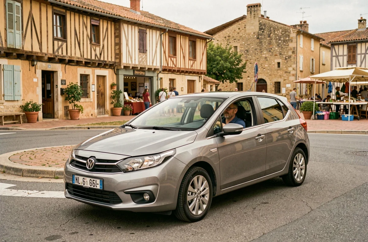 Conducteur en formation à l'auto-école Jala Raguno Valence dans la bastide de Valence-d'Agen